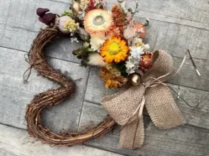 Heart Shaped Autumn Wreath