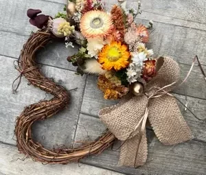 Heart Shaped Autumn Wreath