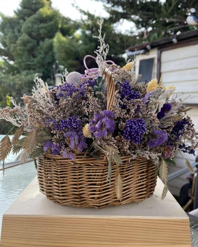 Flower Basket - Purple