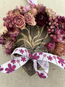 Small Dried Flower Tree of Life - Pink