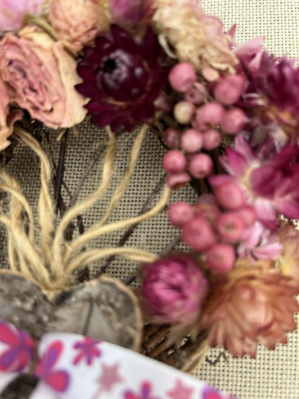 Small Dried Flower Tree of Life - Pink - Image 4