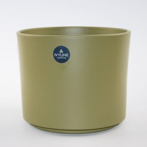 Prague Planter Olive H18cm D20cm