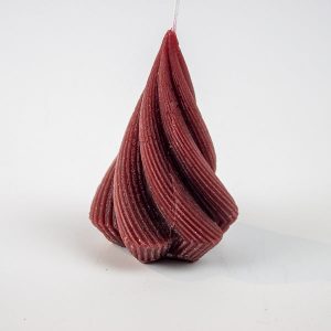 Twisted Tree Candle Bordeaux H11cm