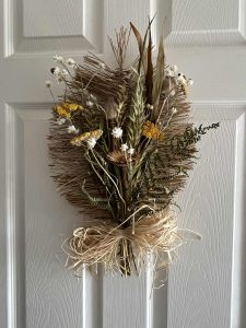 Boho Palm decorated with dried flowrs