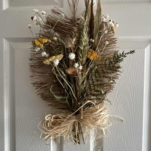 Boho Palm decorated with dried flowrs