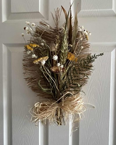 Boho Palm decorated with dried flowrs