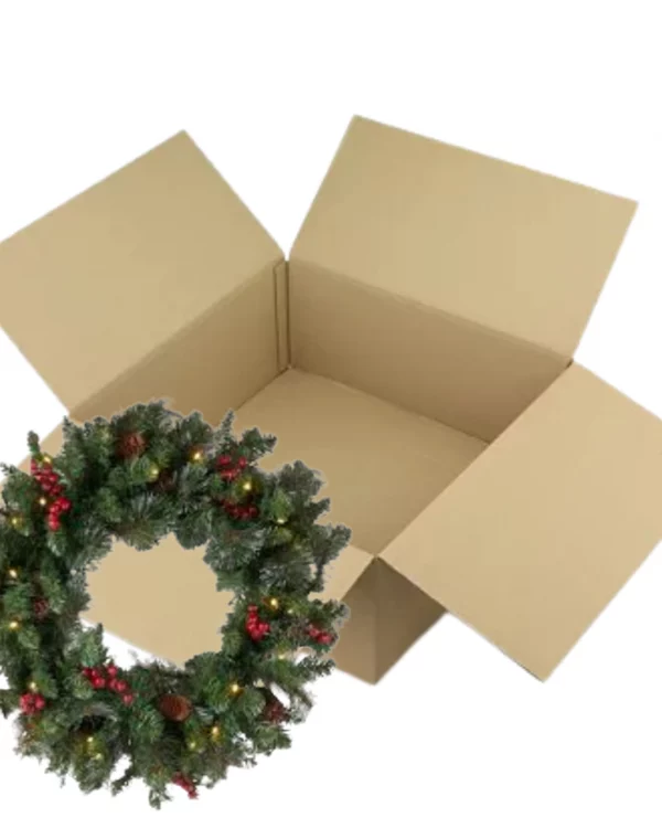 Extra Strong Large Christmas Wreath Shipping Boxes (25 pack)