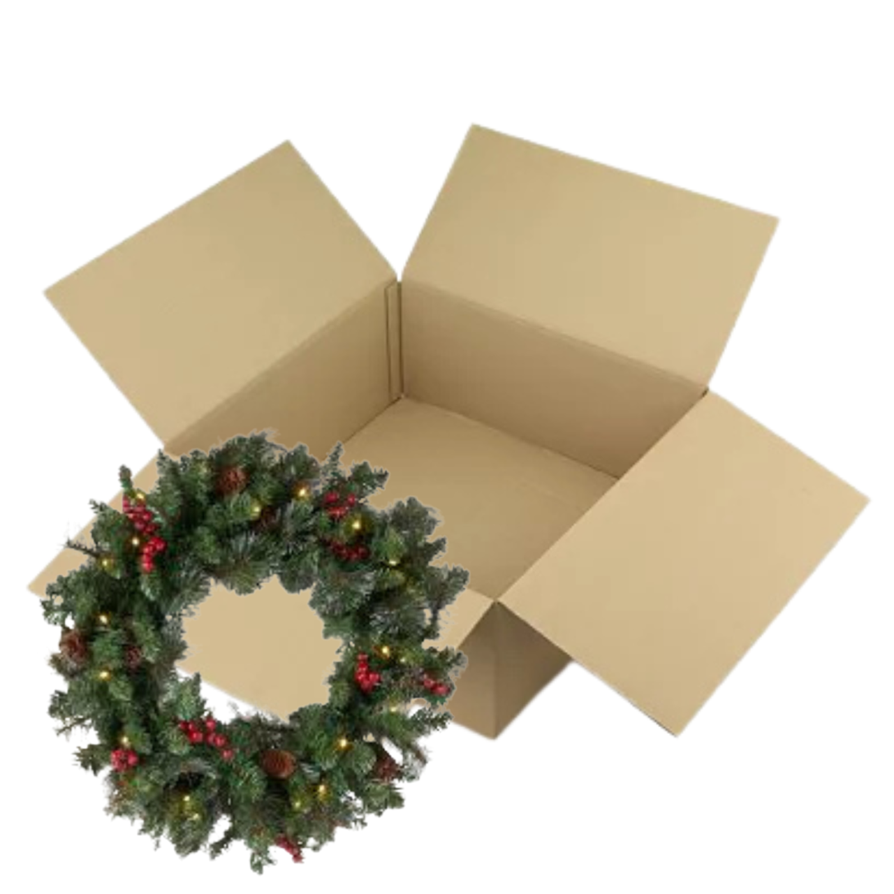 Extra Strong Large Christmas Wreath Shipping Boxes (25 pack)