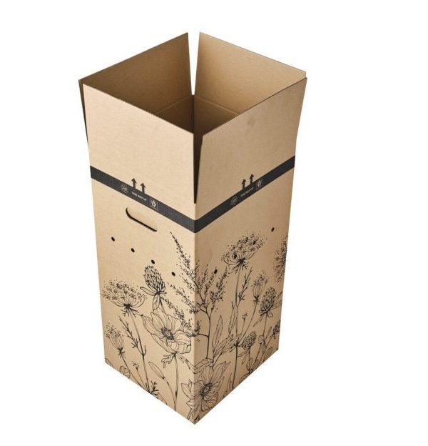 Large Flower Boxes Black Flower print